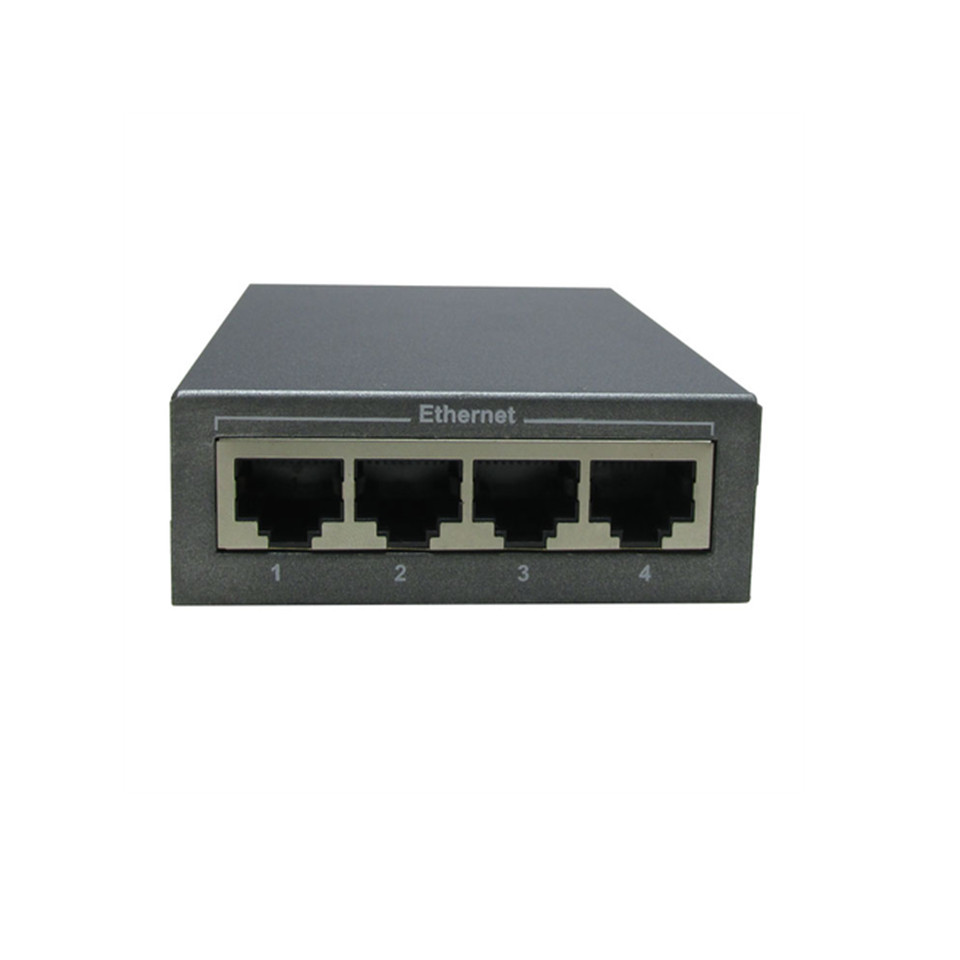DVOP-IN-A/B-EM4-OG1     千兆1光4电光纤收发器