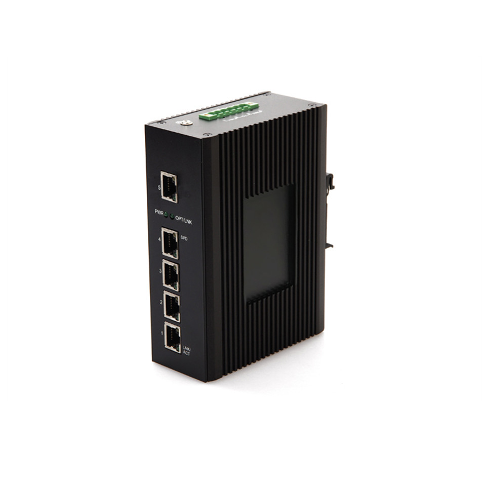 DVOP-IN-I-EM4-EM1-SD      工业卡轨百兆5口非管理交换机 可支持POE