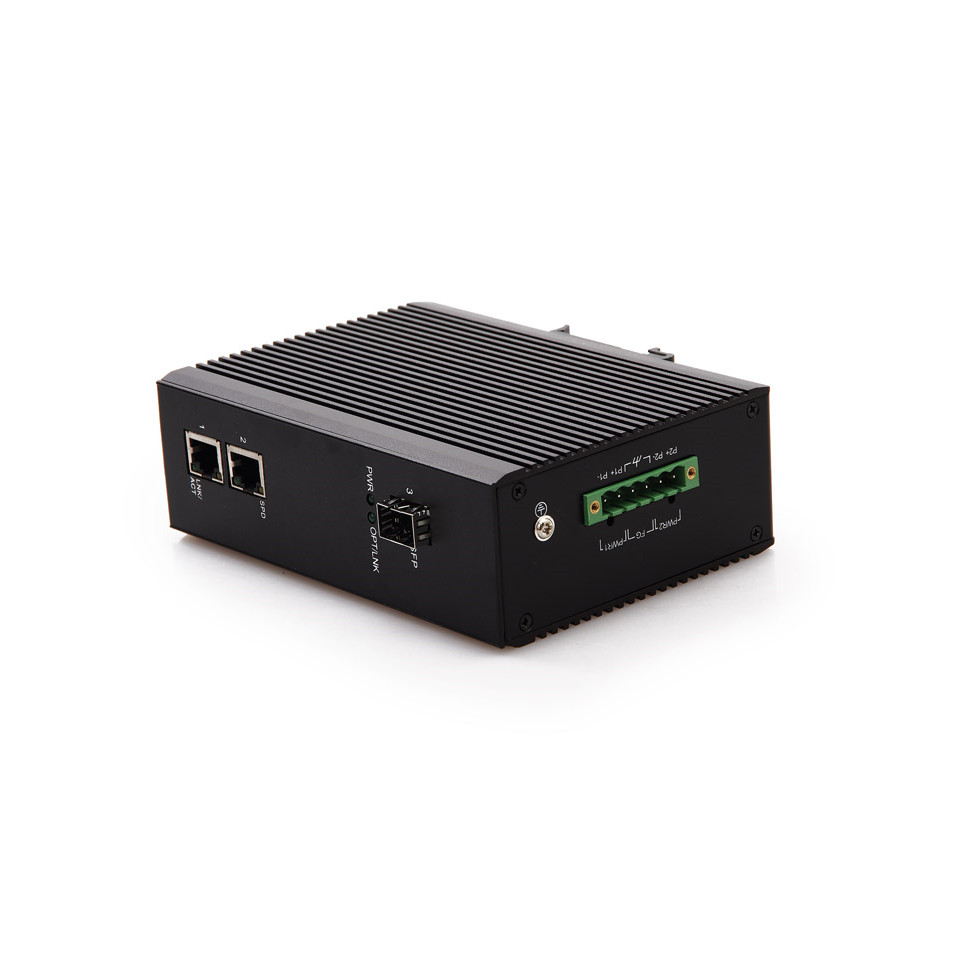 DVOP-IN-I-EM2-OM1-SD     工业卡轨百兆1光2电非管理交换机 可支持POE