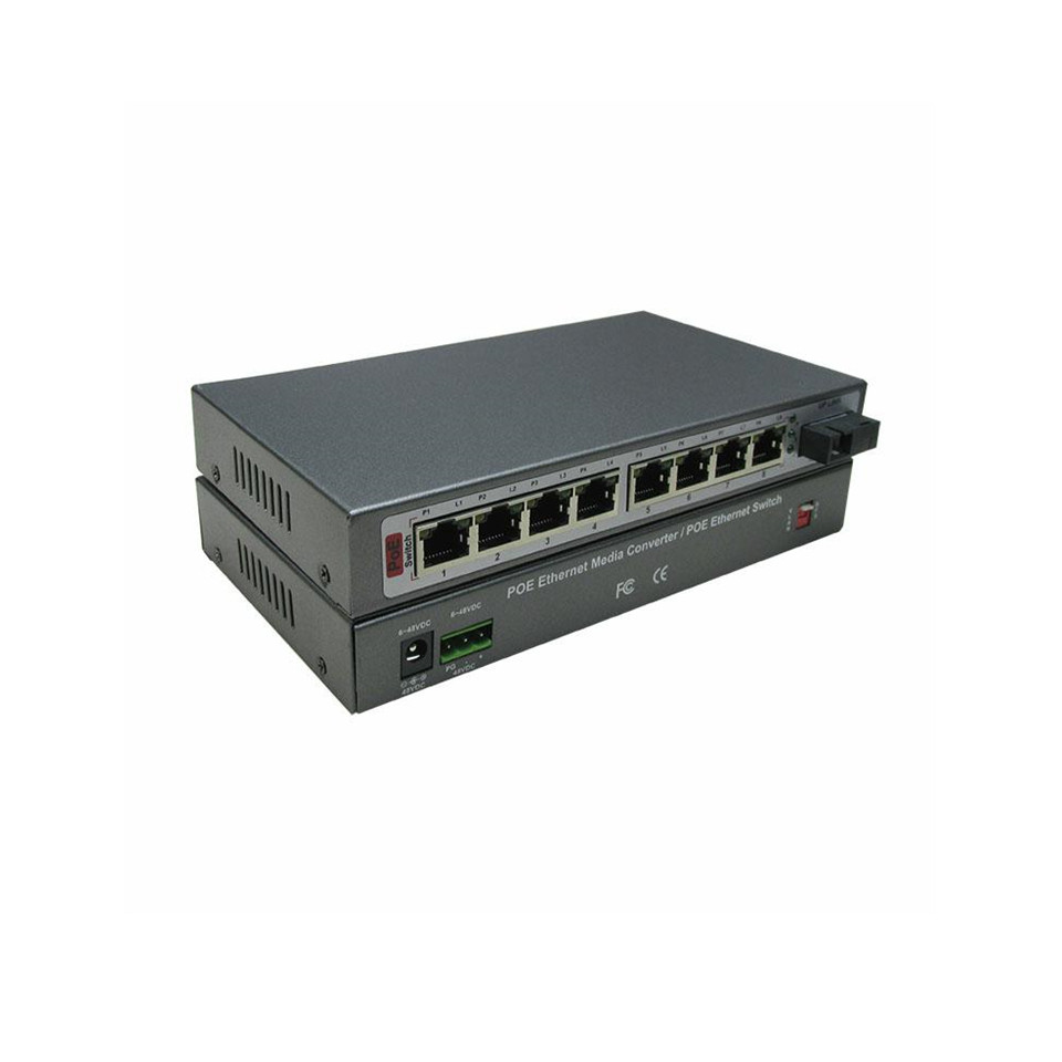 DVOP-IN-EGP8-OG1     全千兆1光8电POE光纤交换机