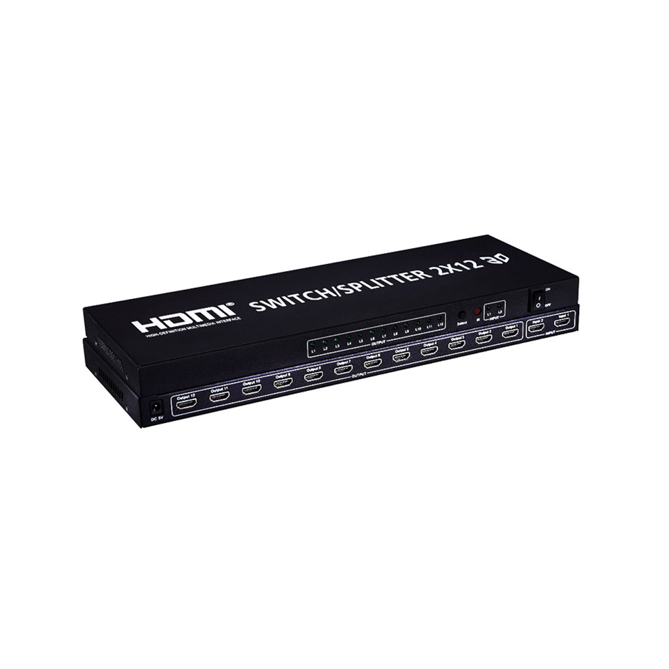2 X12 HDMI 切换分配器