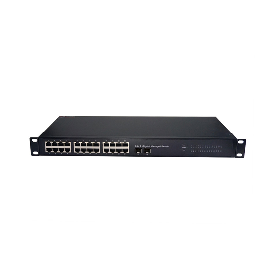DVOP-IN-IM-EG24-OG2    Rack-mounted full gigabit 2 optical 24 power industrial switch