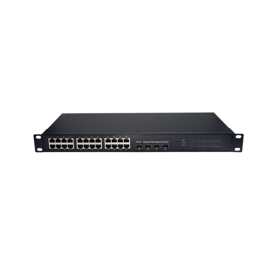 DVOP-IN-IM-EG24-OG4     Rack-mounted full gigabit 4 optical 24 power industrial switch