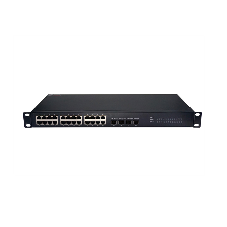 DVOP-IN-IM-EG24-OQ4    Rack-mounted 40 gigabit optical 24 Gigabit industrial switch