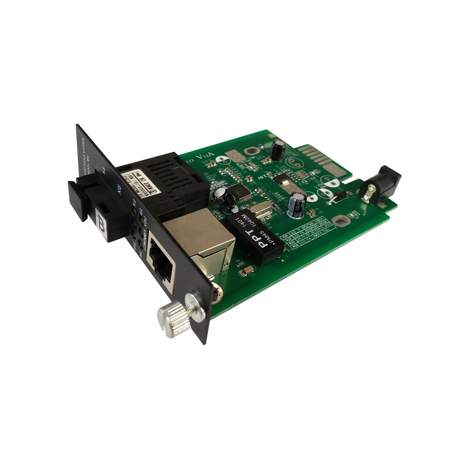 DVOP-IN-A/B-EM1-OM1-SI    Industrial card type 1 optical 1 electrical transceiver