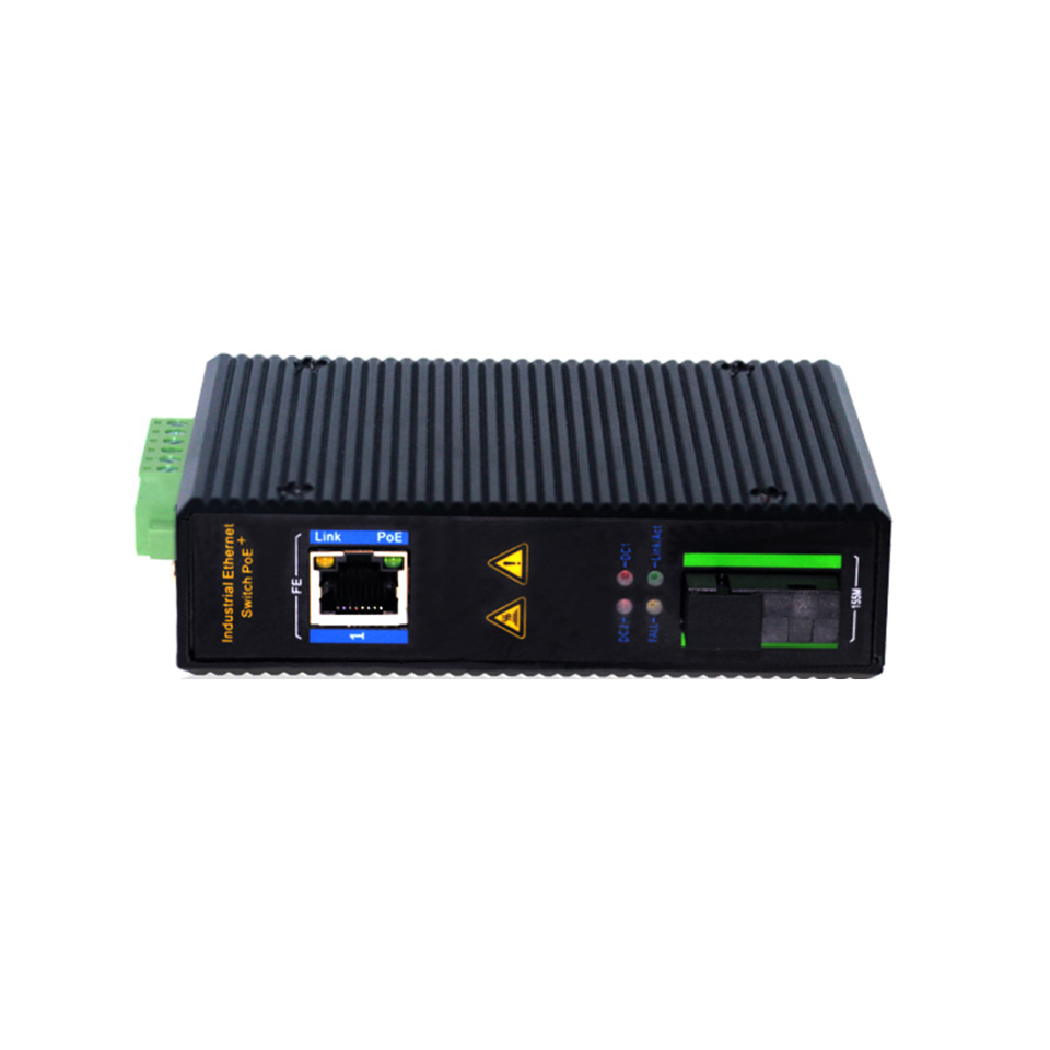DVOP-IN-I-EM1-OM1-SD DIN  Cable-rail 100 megabit industrial fiber transceiver