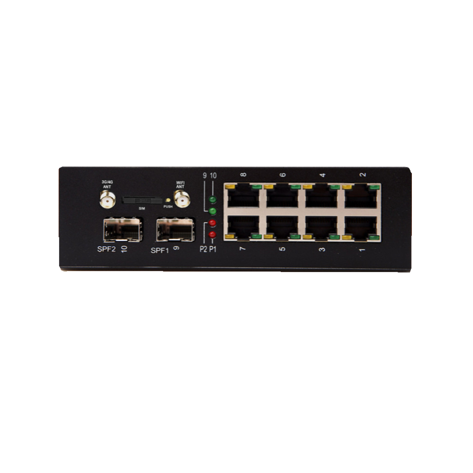 DVOP-IN-IR-IoT-EG8-OG2-G4S1      2 Optical 8 power full Gigabit 4G intelligent route switching gateway