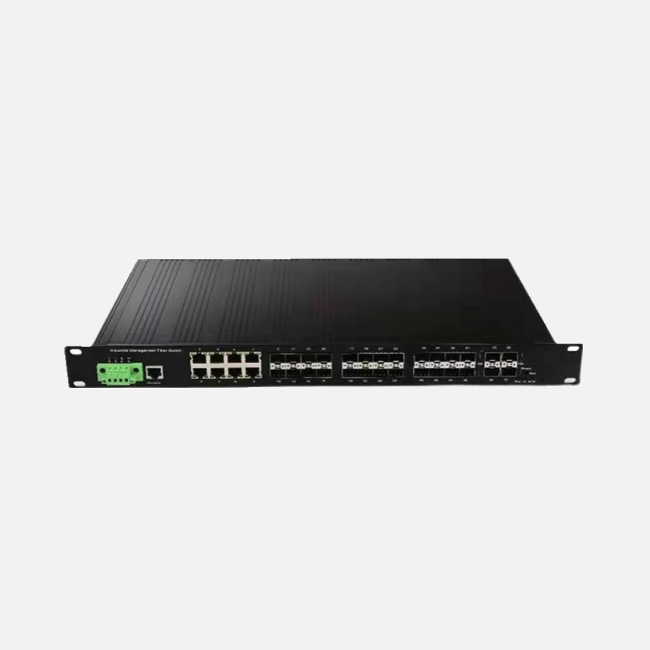 DVOP-IN-IM3-EG8-OG24-OQ4   10 Gigabit 4 optical 24 Gigabit Optical 8 Gigabit power Layer 3 managed network switch