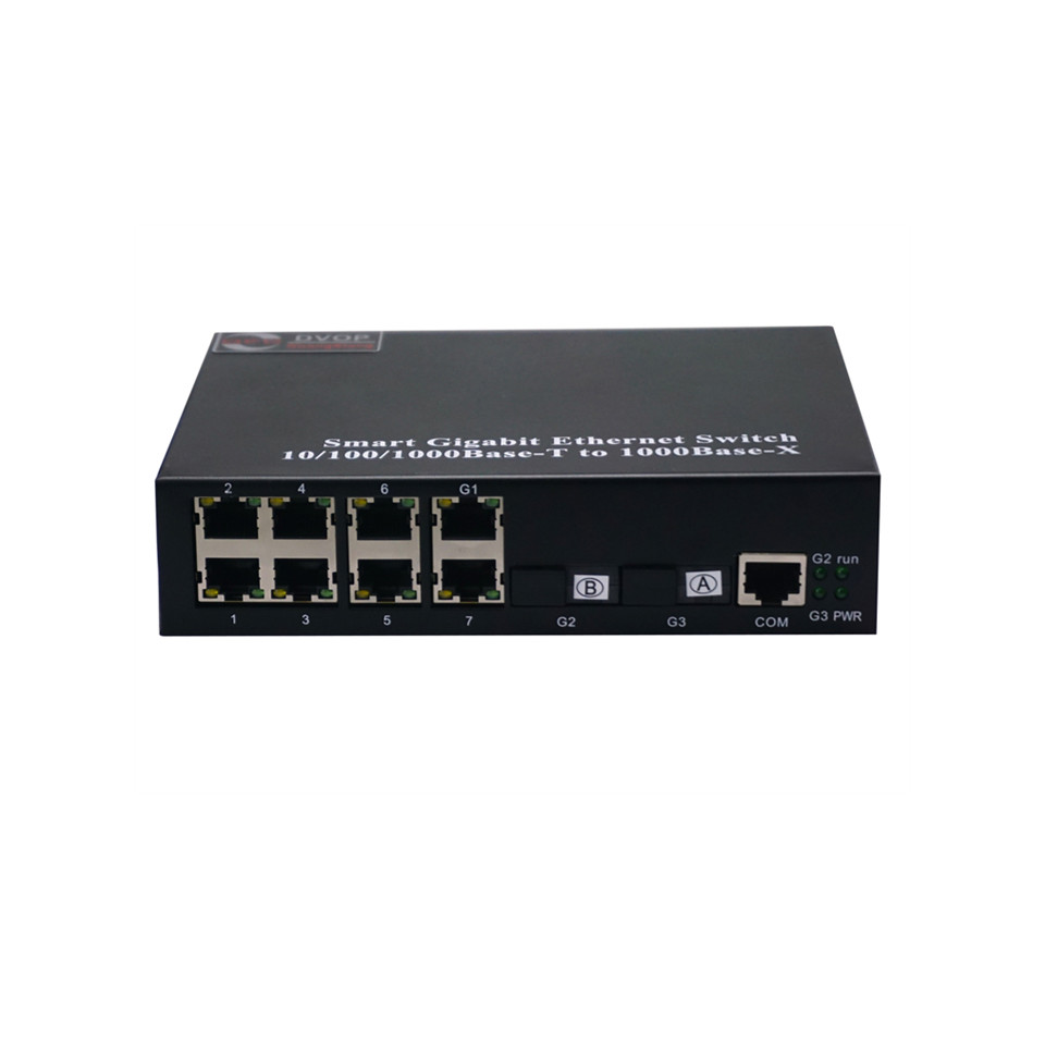 DVOP-IN-IR-EM8-OG2    Gigabit 2 optical 8 self-healing management Fibre Channel switch