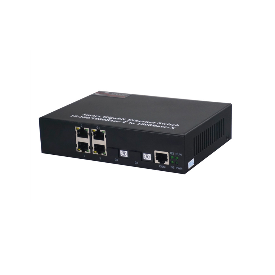 DVOP-IN-IR-EM4-OG2     Gigabit 2 optical 4 electric loop network self-healing management Fibre Channel switch