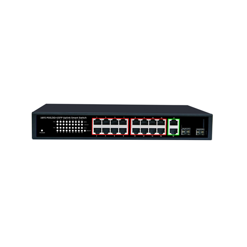 DVOP-IN-EMP16-OG2  Gigabit 2 optical 16 POE switch