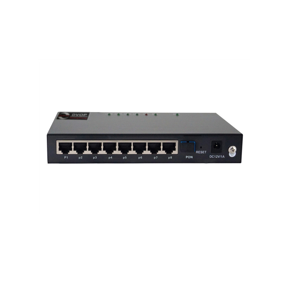 DVOP-EN-I-P1-EM8   Industrial grade 8 electrical ONU optical network unit